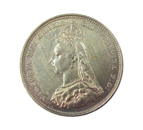 Victoria 1887 Shilling - A/UNC