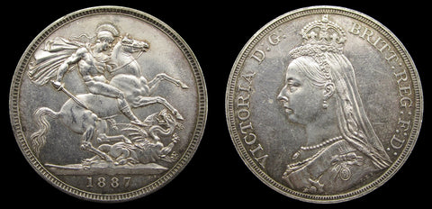 Victoria 1887 Specimen Set - Crown to Threepence