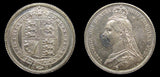 Victoria 1887 Specimen Set - Crown to Threepence
