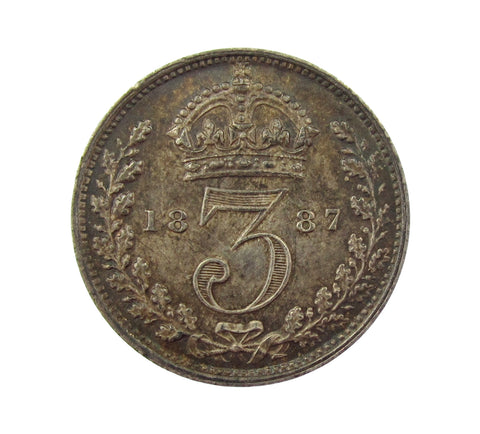 Victoria 1887 Threepence - UNC