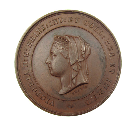1887 Golden Jubilee Warwick 45mm Bronze Medal - By Heaton