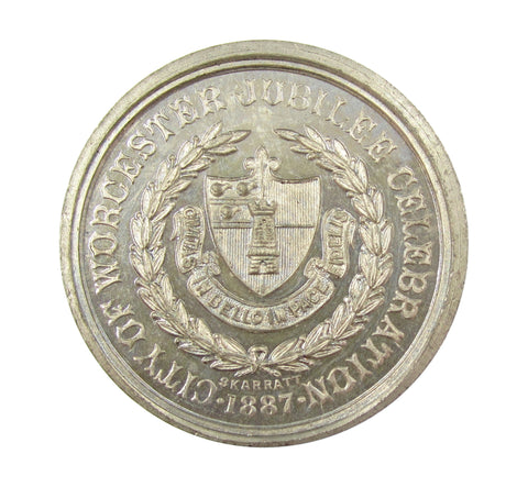 1887 Worcester Jubilee Celebrations 38mm WM Medal