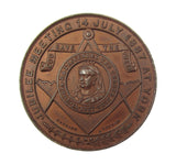 1887 Jubilee North & East Yorkshire Grand Lodge 38mm Bronze Medal
