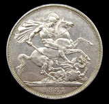 Victoria 1887 Crown - GEF
