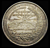 Belgium 1888 International Exhibition Silvered Bronze Medal - UNC