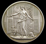 1889 Crystal Palace School Of Art 63mm Silver Medal - By Pinches
