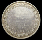 1889 Crystal Palace School Of Art 63mm Silver Medal - By Pinches