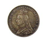 Victoria 1889 Maundy Penny - A/UNC