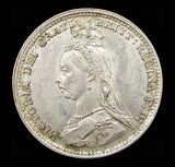 Victoria 1889 Threepence - GEF