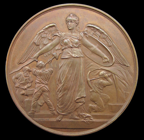 Amsterdam 1890 International Exhibition 58mm Bronze Medal - By Begeer