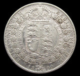 Victoria 1890 Halfcrown - GVF