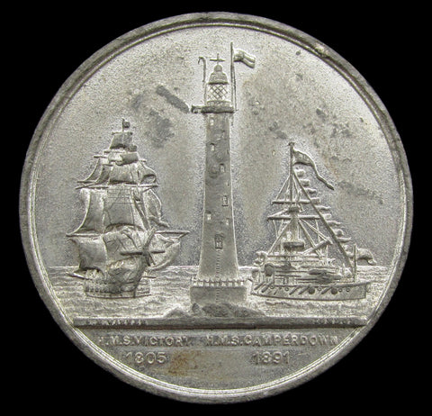 1891 London Royal Naval Exhibition 38mm WM Medal