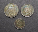 Victoria 1891 Partial Maundy Set