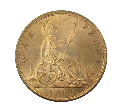 Victoria 1891 Penny - UNC