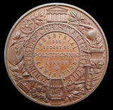 1891 London Polytechnic Exhibition 51mm Medal - By Restall