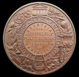 1891 London Polytechnic Exhibition 51mm Medal - By Restall