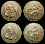 1893 Christian IX & Louise Visit To The City Of London Medal Pair - Cased