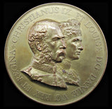 1893 Christian IX & Louise Visit To The City Of London Medal Pair - Cased