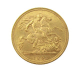 Victoria 1893 Half Sovereign - GEF