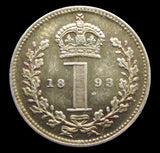 Victoria 1893 Maundy Penny - UNC
