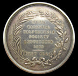 1833 Royal Cornwall Polytechnic Society Group Of 4 Silver Medals