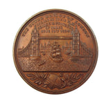 1894 Opening Of Tower Bridge 36mm Bronze Medal - By Miesch