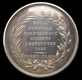 1833 Royal Cornwall Polytechnic Society Group Of 4 Silver Medals