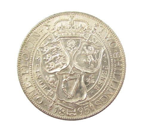 Victoria 1895 Florin - A/UNC
