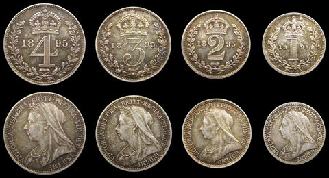 Victoria 1895 Full Maundy Set