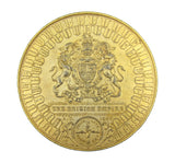 1897 Victoria Diamond Jubilee 76mm British Empire Gilt Medal - By Bowcher