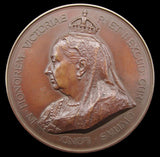 1897 Diamond Jubilee of Victoria 76mm Bronze Medal - By Bowcher