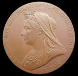 1897 Victoria Diamond Jubilee 56mm Bronze Medal - Cased
