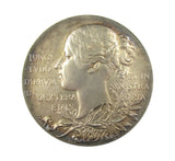 1897 Victoria Diamond Jubilee 56mm Silver Medal - Cased