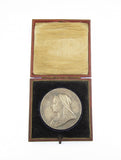 1897 Victoria Diamond Jubilee 56mm Silver Medal - Cased