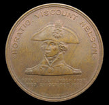 1897 Lord Nelson's Flagship Foudroyant 37mm Copper Medal - Cased