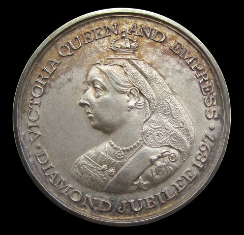 1897 Diamond Jubilee Northampton Mayoral 31mm Silver Medal