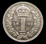 Victoria 1897 Maundy Penny - UNC