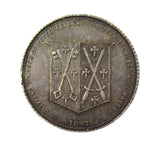 1897 Jubilee City Of Peterborough 34mm Silver & Bronze Medalets