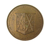 1897 Jubilee City Of Peterborough 34mm Silver & Bronze Medalets
