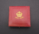 1897 Victoria Diamond Jubilee 56mm Silver Medal - Cased