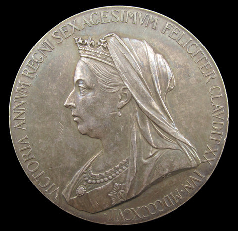 1897 Victoria Diamond Jubilee 56mm Silver Medal