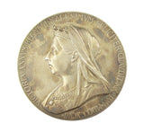 1897 Victoria Diamond Jubilee 56mm Silver Medal - Cased