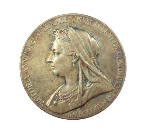 1897 Victoria Diamond Jubilee 26mm Silver Medal