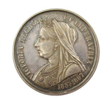1897 Diamond Jubilee Southport 39mm Silver Medal - By Ottley