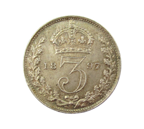 Victoria 1897 Threepence - UNC