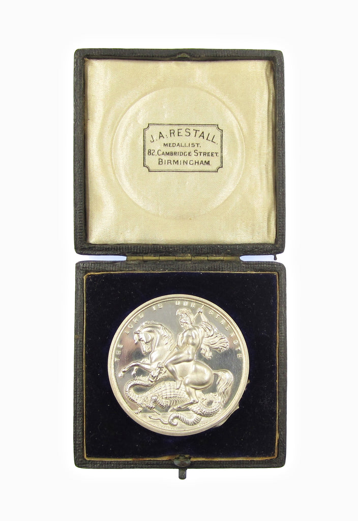 1898 Polytechnic Schools London 45mm Silver Medal - By Restall ...