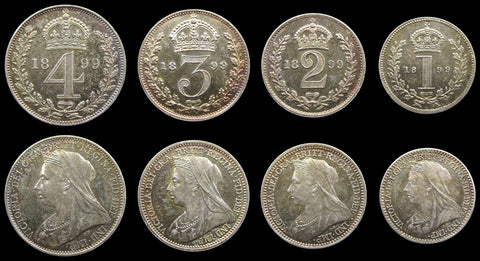 Victoria 1899 Full Maundy Set