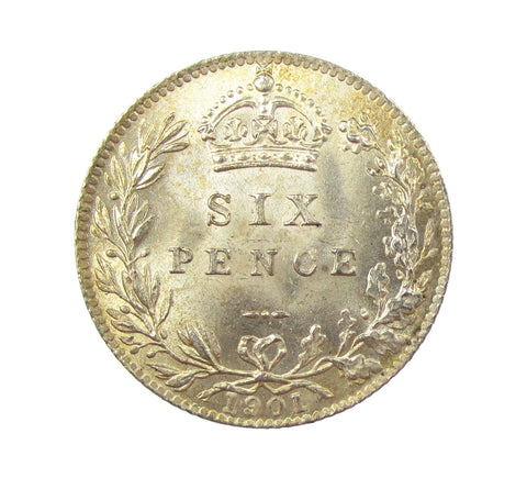 Victoria 1901 Sixpence - GEF