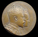 1902 Coronation Of Edward VII 32mm Bronze Medal - By Fuchs