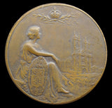 1902 Coronation Of Edward VII 32mm Bronze Medal - By Fuchs